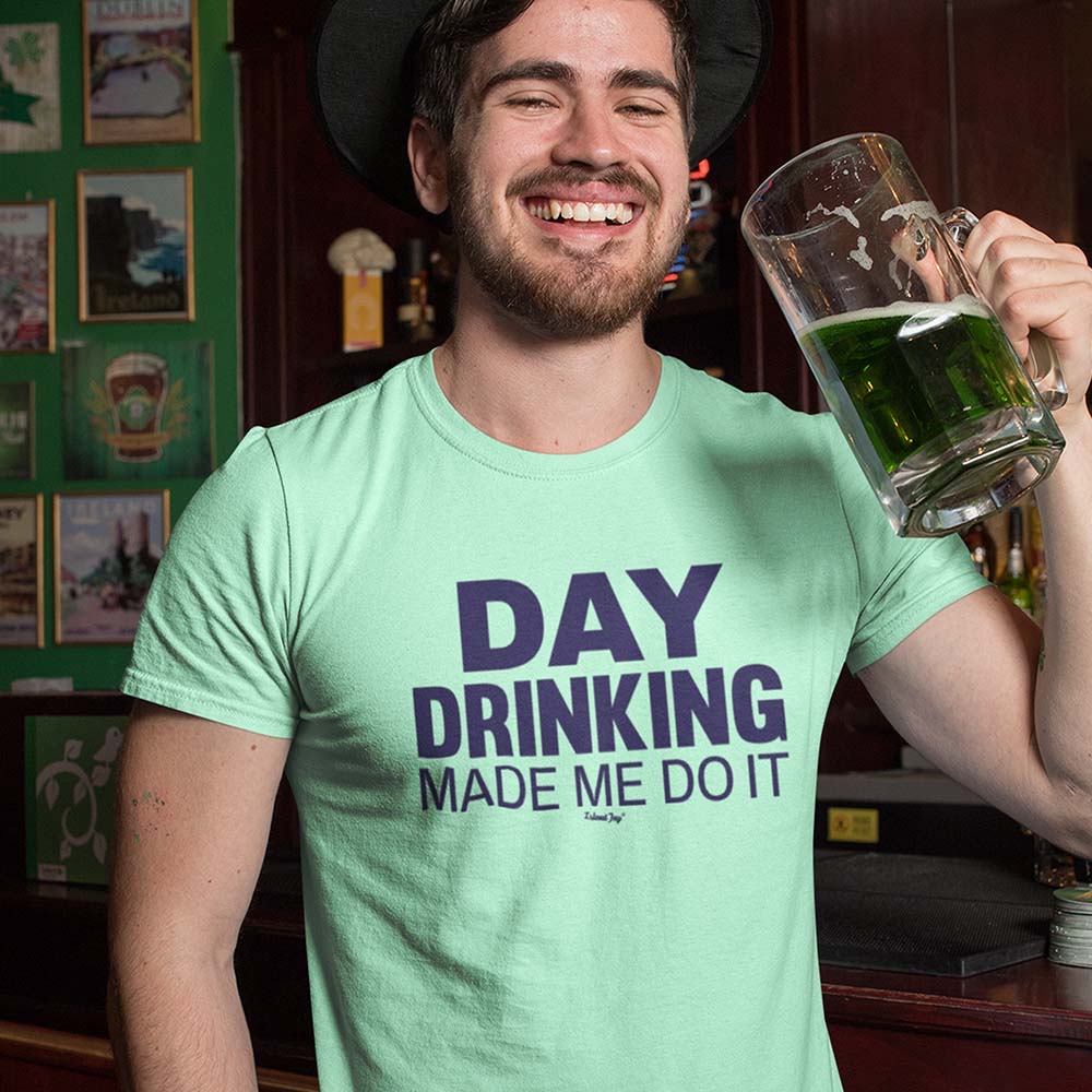 Day Drinking Made Me Do It V-Neck T-Shirt