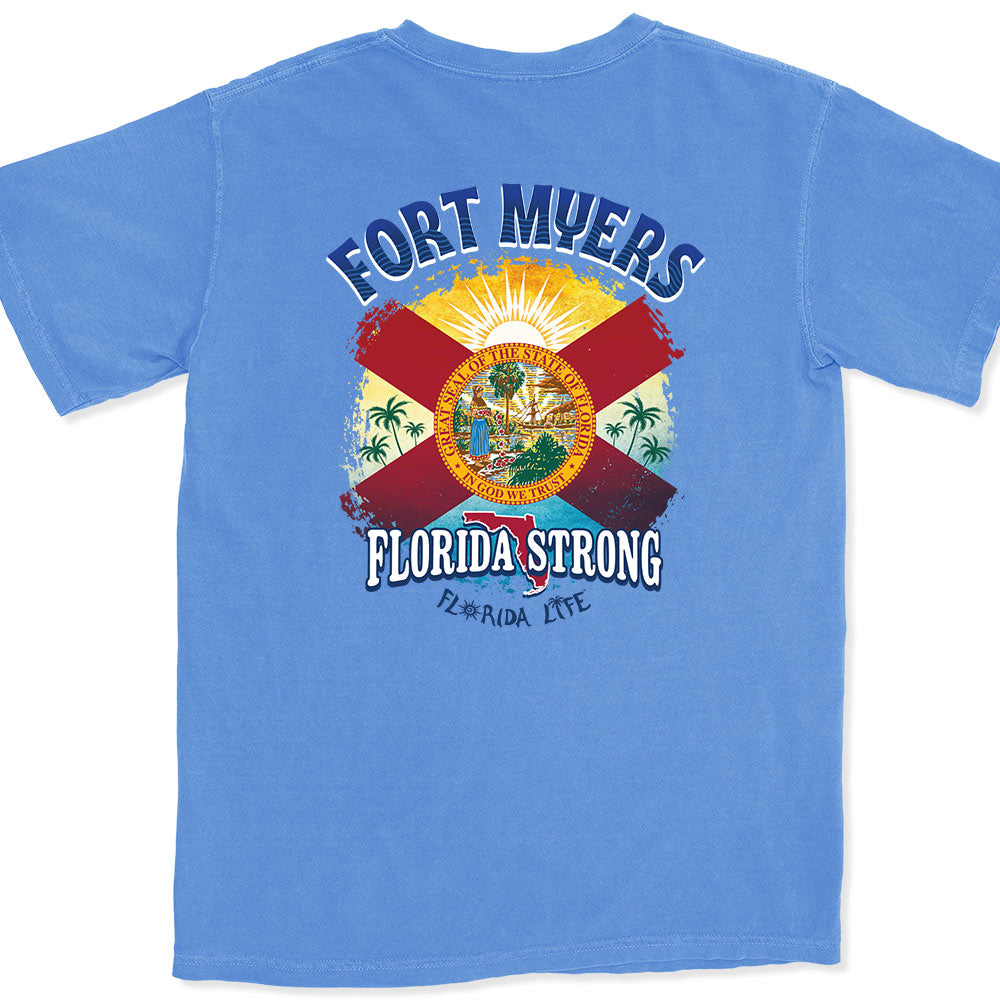 Florida Strong Fort Myers T-Shirt Flo Blue