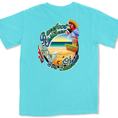 Barefoot Children Parrot Head Club T-Shirt Lagoon Blue
