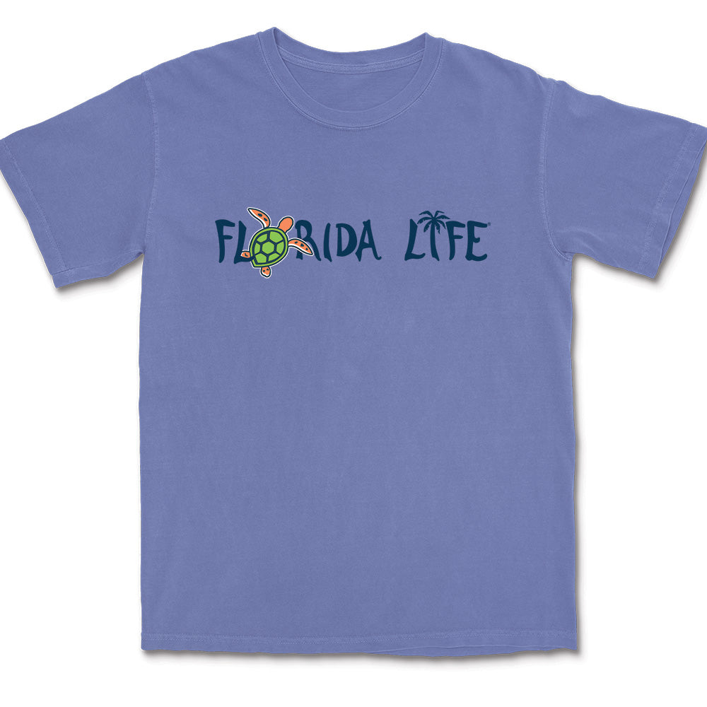 Florida Life Tortuga T-Shirt Flo Blue
