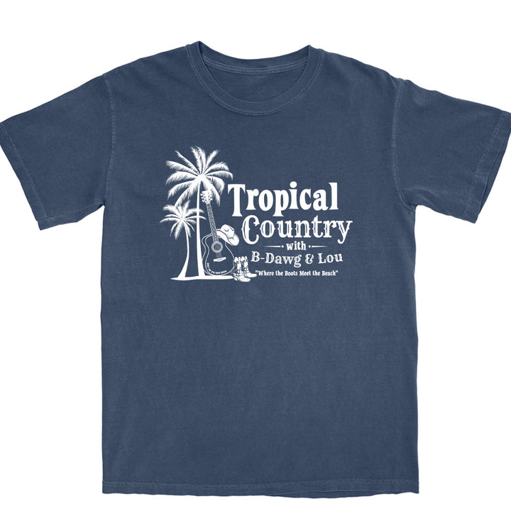 Tropical Country Tiki Man Radio DJ T-Shirt