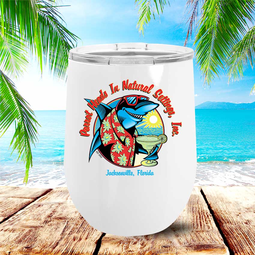 Official PHINS Parrot Head Club Metal Wine Tumbler