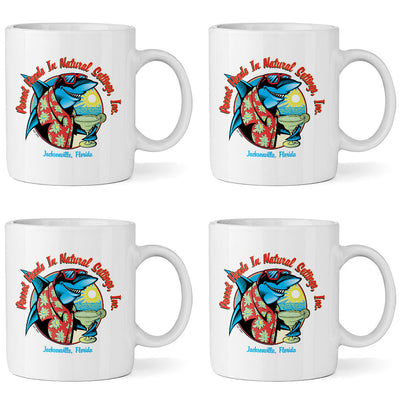 PHINS Parrothead in paradise mugs  4 pack