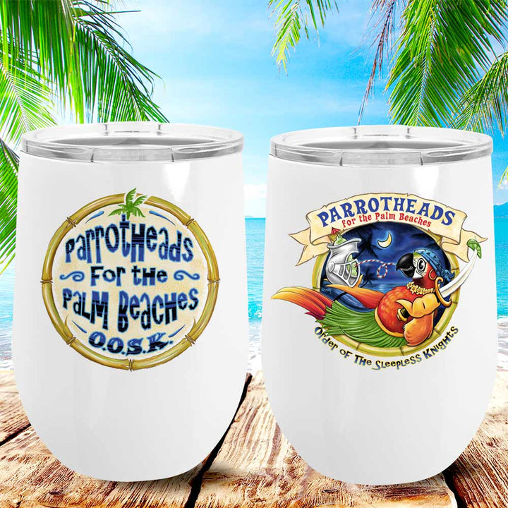 Parrot Heads For The Palm Beaches 12oz Insulated Tumbler