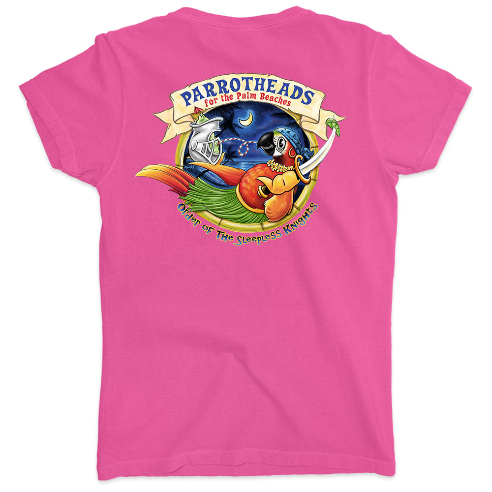Parrot Heads For The Palm Beaches V-Neck T-Shirt