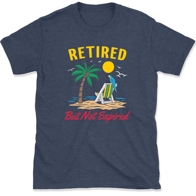 Retired But Not Expired Daytripper Tee Heather Navy