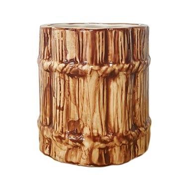 Rum Barrel Ceramic Tiki Mug