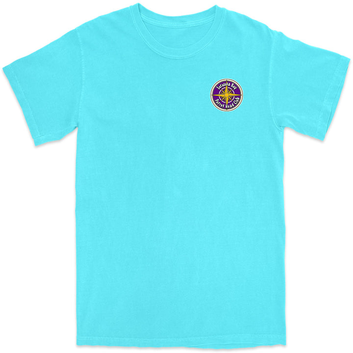 Sarasota Bay Parrot Head Club T-Shirt Lagoon Blue
