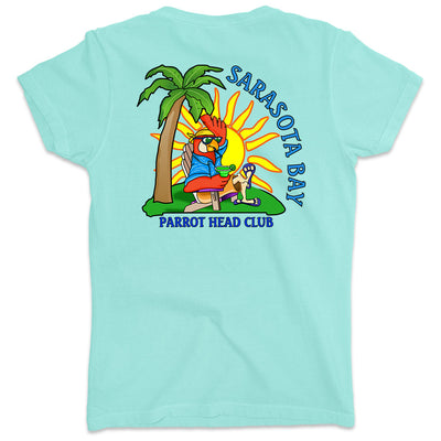 Women's Sarasota Bay Parrot Head Club V-Neck T-Shirt