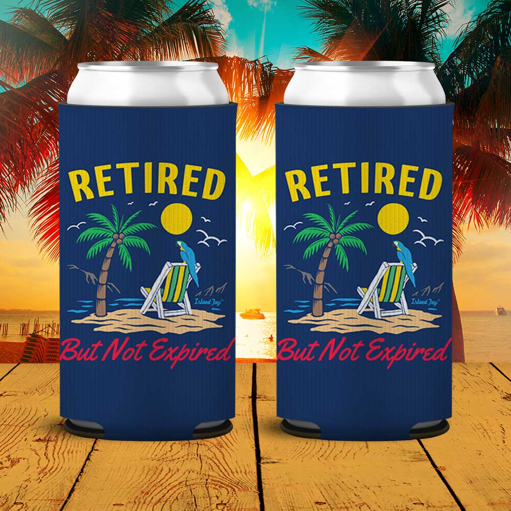 Retired But Not Expired SLIM Can Cooler 2 Pack