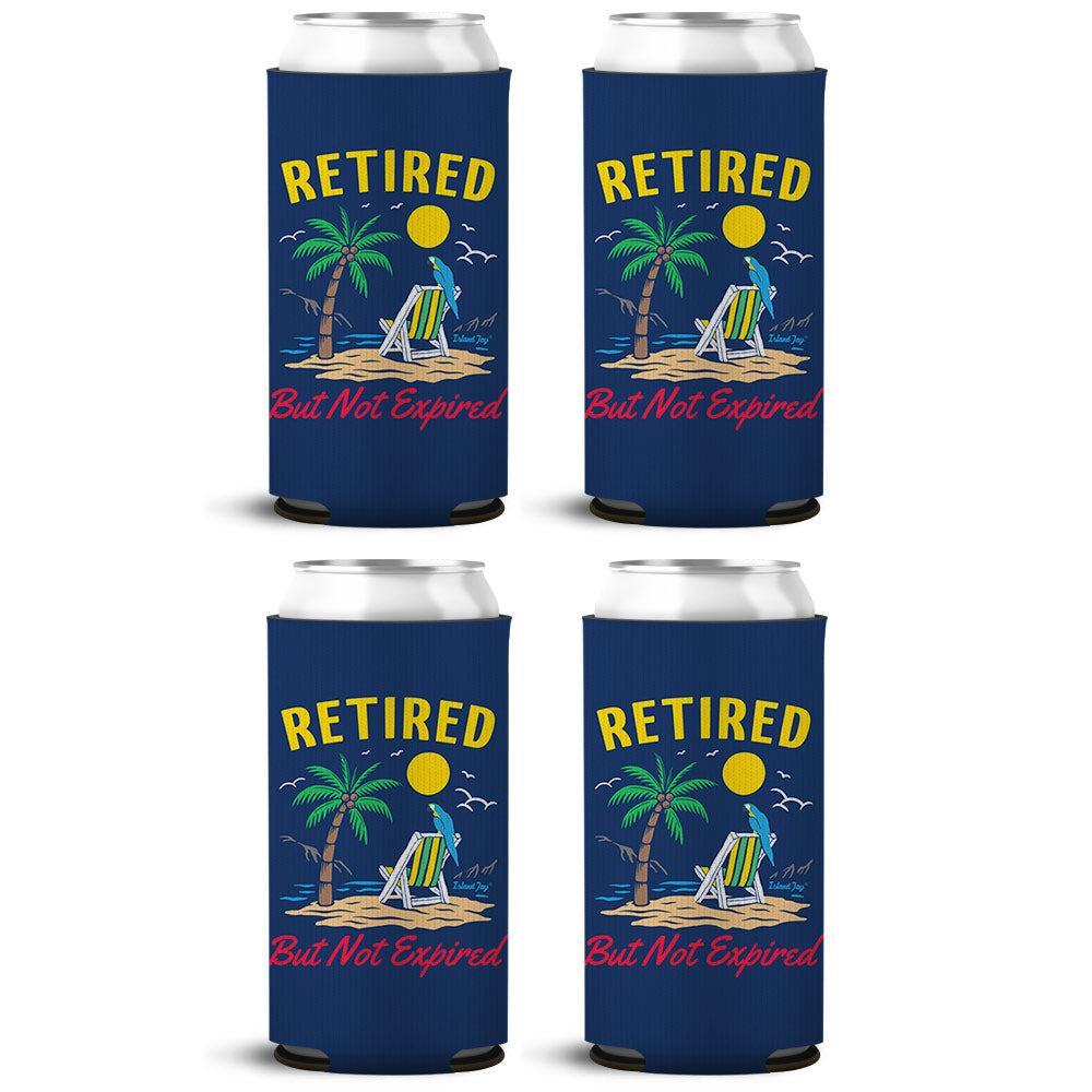 Retired But Not Expired SLIM Can Cooler 4 Pack