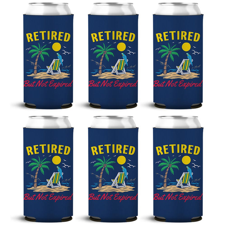 Retired But Not Expired SLIM Can Cooler 6 Pack