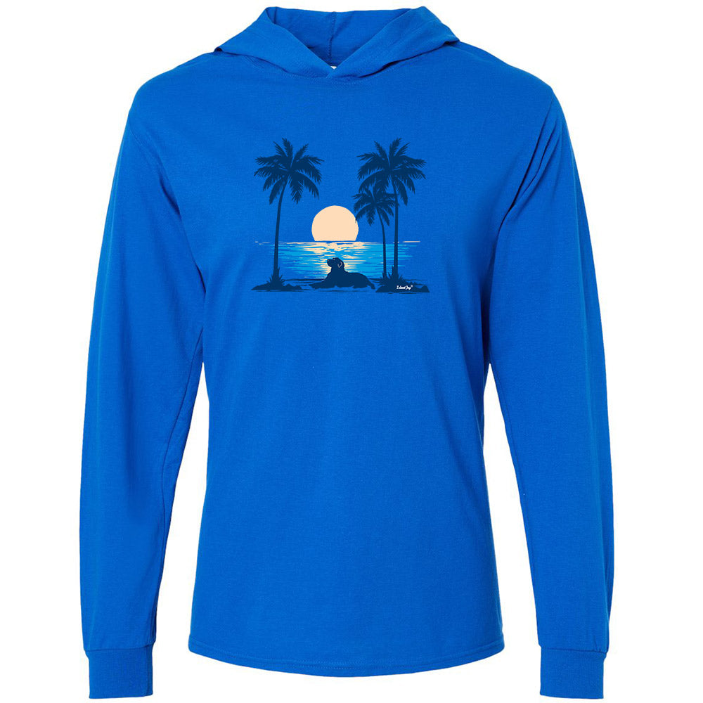 Sunset Beach Dog Tee Hoodie