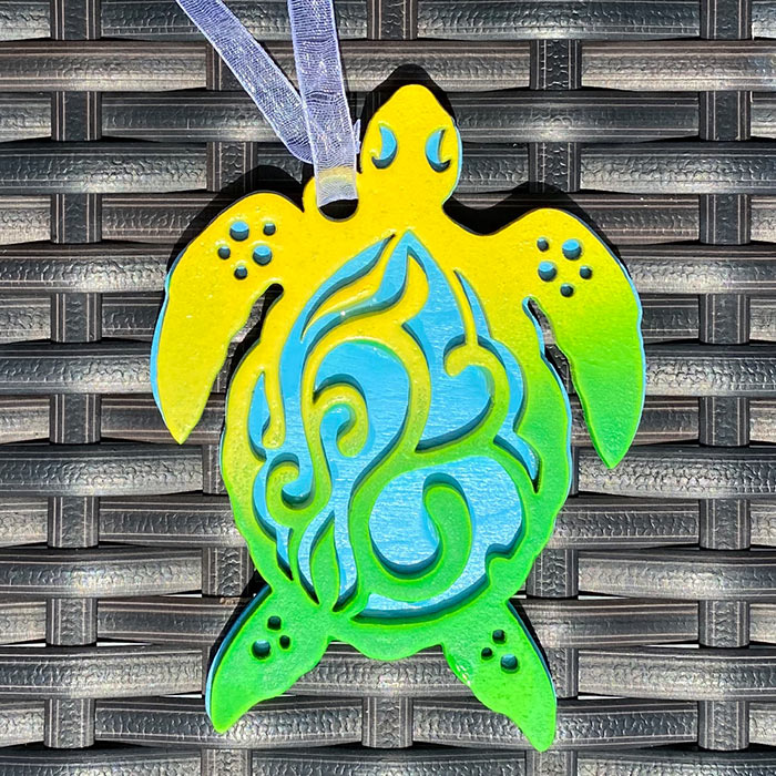Island Jay Tortuga Turtle Ornament