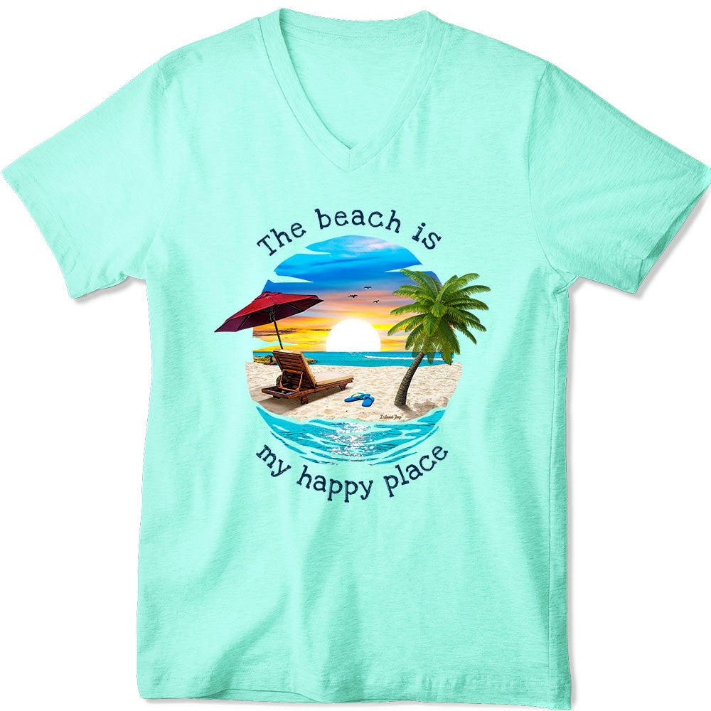 Women's T-Shirt The Beach Is My Happy Place