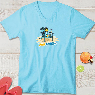 Women's Just Chillin Like I Belong Here T-Shirt Aqua