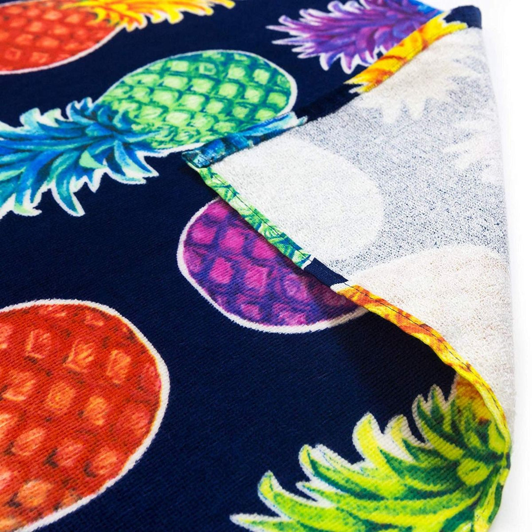 Vacation Towel - Colorful Pineapples 30" x 60"