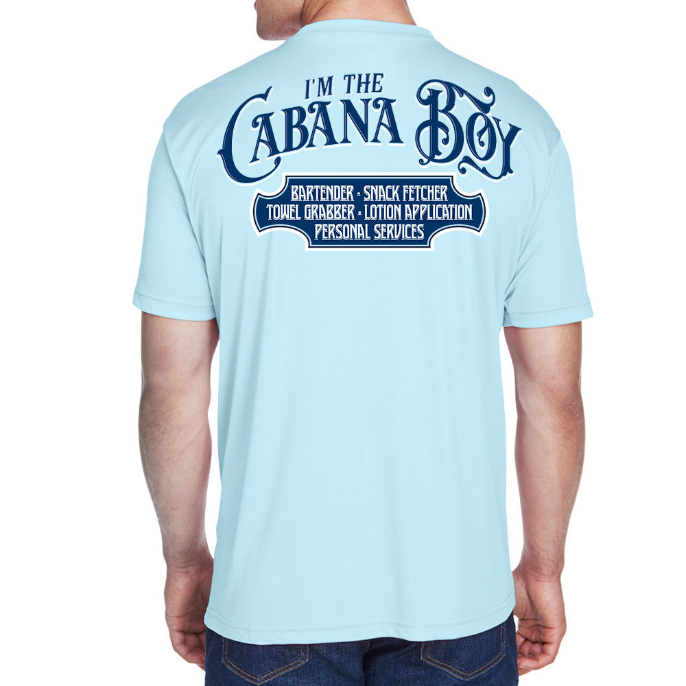 I'm The Cabana Boy Original Short Sleeve UV Performance Shirt - ice blue