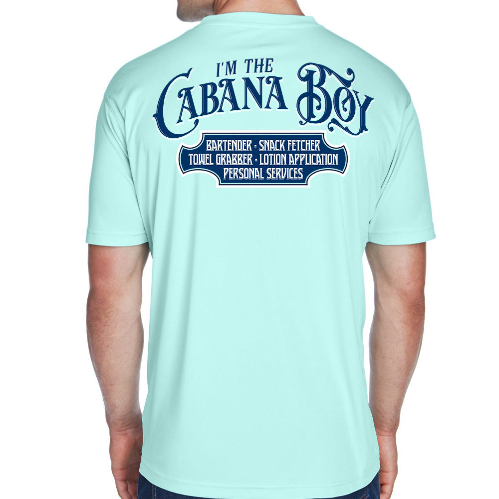 I'm The Cabana Boy Original Short Sleeve UV Performance Shirt - Seafrost Green