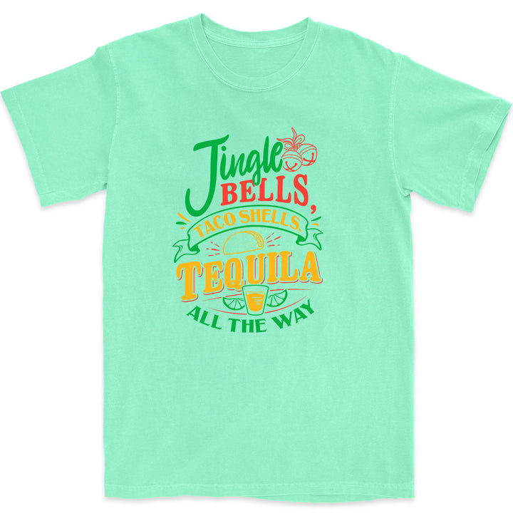 Jingle Bells Taco Shells Tequila All The Way T-Shirt