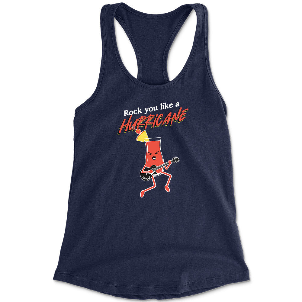 Women's Rock You Like A Hurricane Tank Top Navy