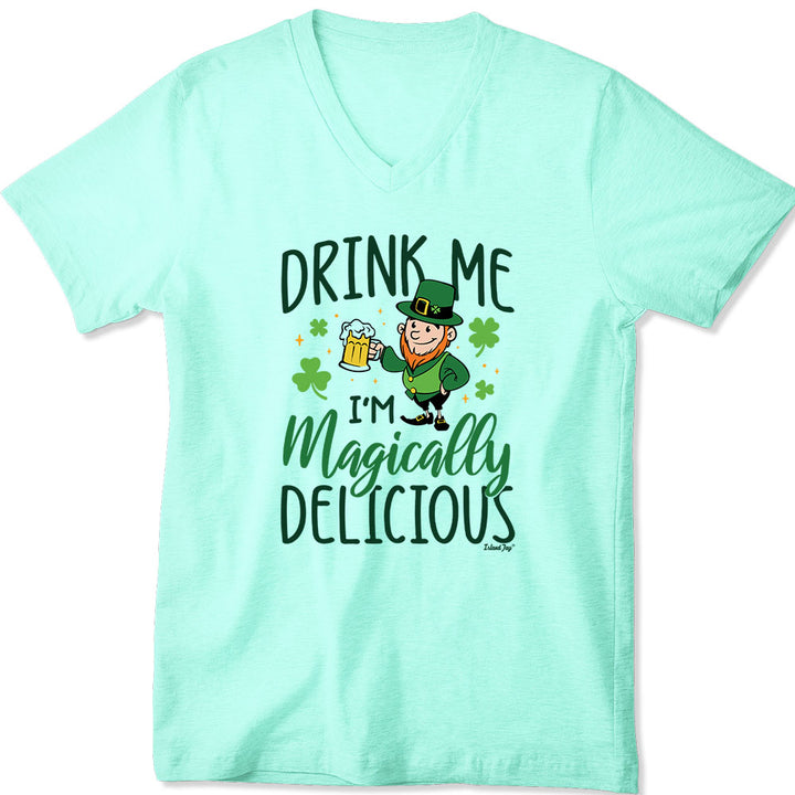 Women's Drink Me I'm Magically Delicious V-Neck T-Shirt