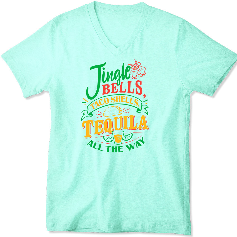 Jingle Bells Taco Shells Tequila All The Way T-Shirt